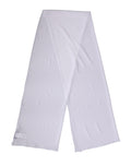 Dolce & Gabbana White Silk Neck Wrap Shawl Stole 200cm x 64cm  Scarf