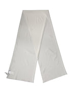Dolce & Gabbana Off White Silk Neck Wrap Shawl Stole 200cm x 64cm Scarf