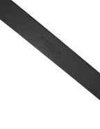 Dolce & Gabbana Men Black Calfskin Leather Square Buckle Belt