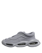 Dolce & Gabbana Gray Slip On Wave Low Top Sneakers