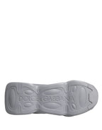 Dolce & Gabbana Gray Slip On Wave Low Top Sneakers
