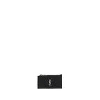 Saint Laurent Black Calf Leather Bos Taurus Wallet