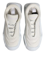 Dolce & Gabbana White Slip On Wave Low Top Sneakers Shoes