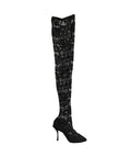 Dolce & Gabbana Black Taormina Lace Socks Boots Pumps Shoes