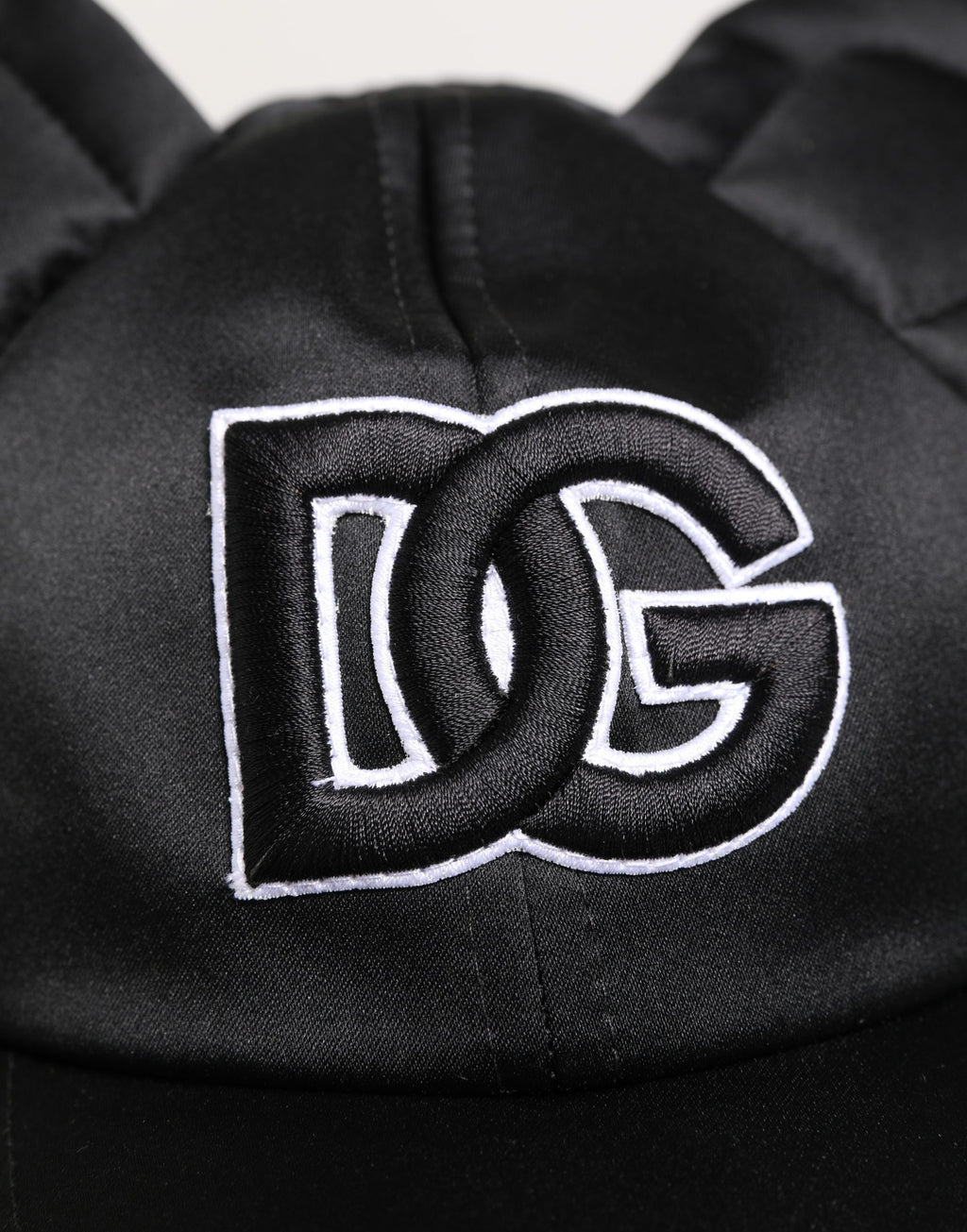 Dolce & Gabbana Men Black Velvet Animal Ears Baseball Cap Hat
