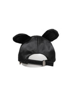 Dolce & Gabbana Men Black Velvet Animal Ears Baseball Cap Hat
