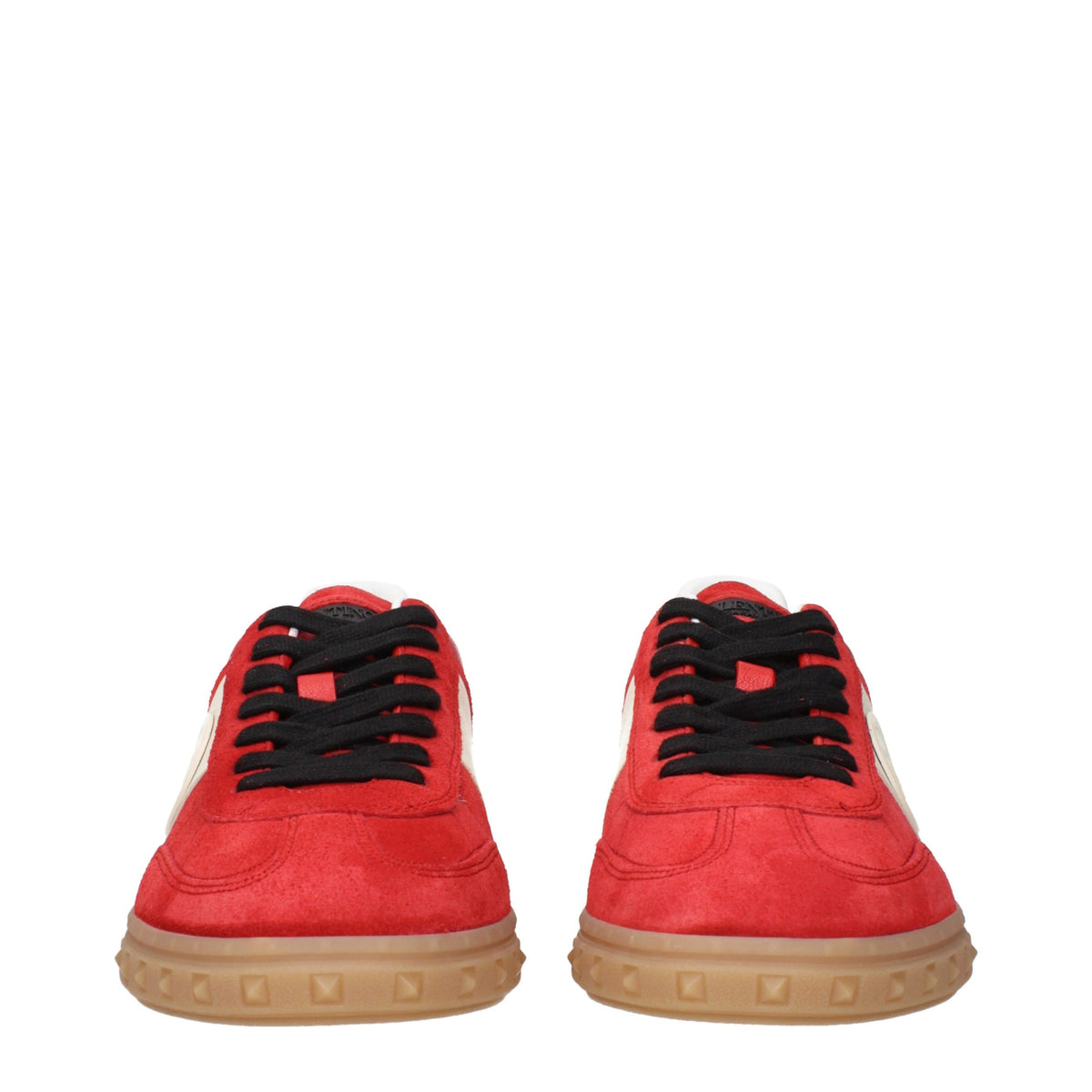 Valentino Garavani Red Leather Low Top Sneakers