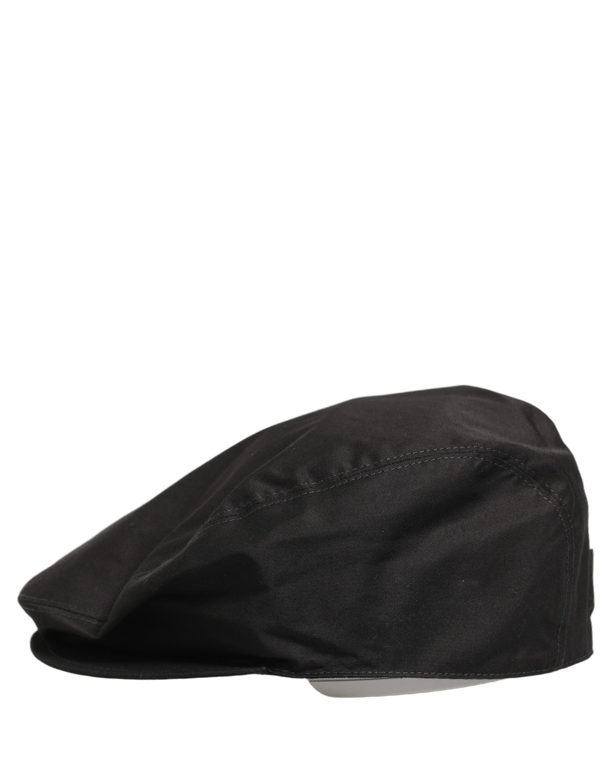 Dolce & Gabbana Men Black Cotton Stretch Newsboy Cloth Capello Hat