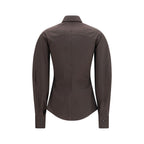Brunello Cucinelli Brown Cotton Dress Shirt