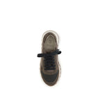 Brunello Cucinelli Brown Calf Leather Bos Taurus Athletic Sneakers