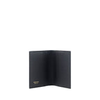 Ferragamo Black Calf Leather Bos Taurus Wallet