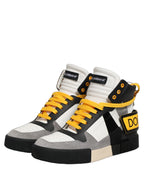 Dolce & Gabbana Multicolor Leather High Top Sneakers Shoes