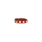 Valentino Garavani Red Calf Leather Bos Taurus Bracelet