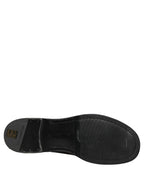 Dolce & Gabbana Black Leather Lace Up Derby Dress Men Shoes
