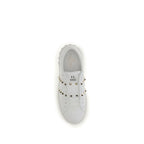 Valentino Garavani White Calf Leather Bos Taurus Sneakers