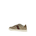 Gucci Beige Fabric Athletic Sneakers