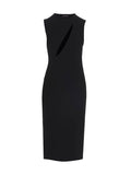 Versace Black Acetate Midi Dress