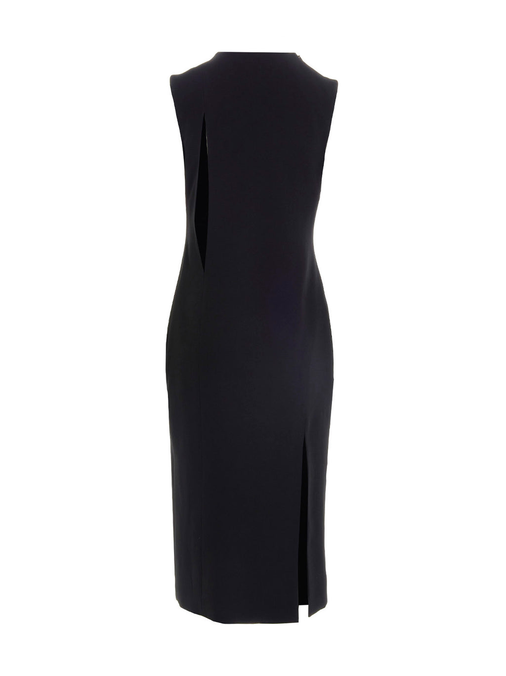 Versace Black Acetate Midi Dress