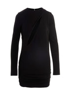 Versace Black Viscose Short Dress