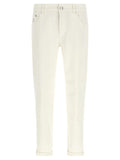 Brunello Cucinelli White Cotton Jeans Denim