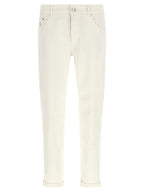 Brunello Cucinelli White Cotton Jeans Denim