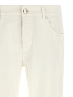 Brunello Cucinelli White Cotton Jeans Denim