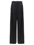 Max Mara Black Silk Casual Pants