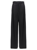 Max Mara Black Silk Casual Pants