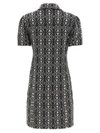 Max Mara Bicolor Polyester Short Dress