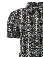 Max Mara Bicolor Polyester Short Dress