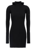 Fendi Black Wool Short Dress