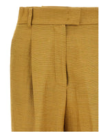 Max Mara Gold Fluorofiber Dress Pants