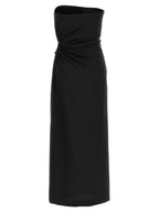 Max Mara Black Virgin Wool Long Dress
