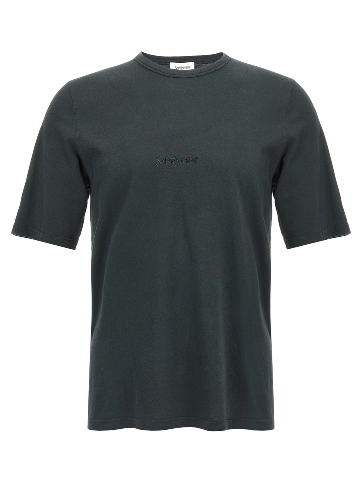 Saint Laurent Black Cotton T-Shirt