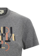 Fendi Gray Cotton T-Shirt