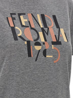 Fendi Gray Cotton T-Shirt
