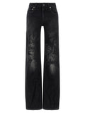 Balenciaga Black Cotton Flared Jeans