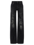 Balenciaga Black Cotton Flared Jeans