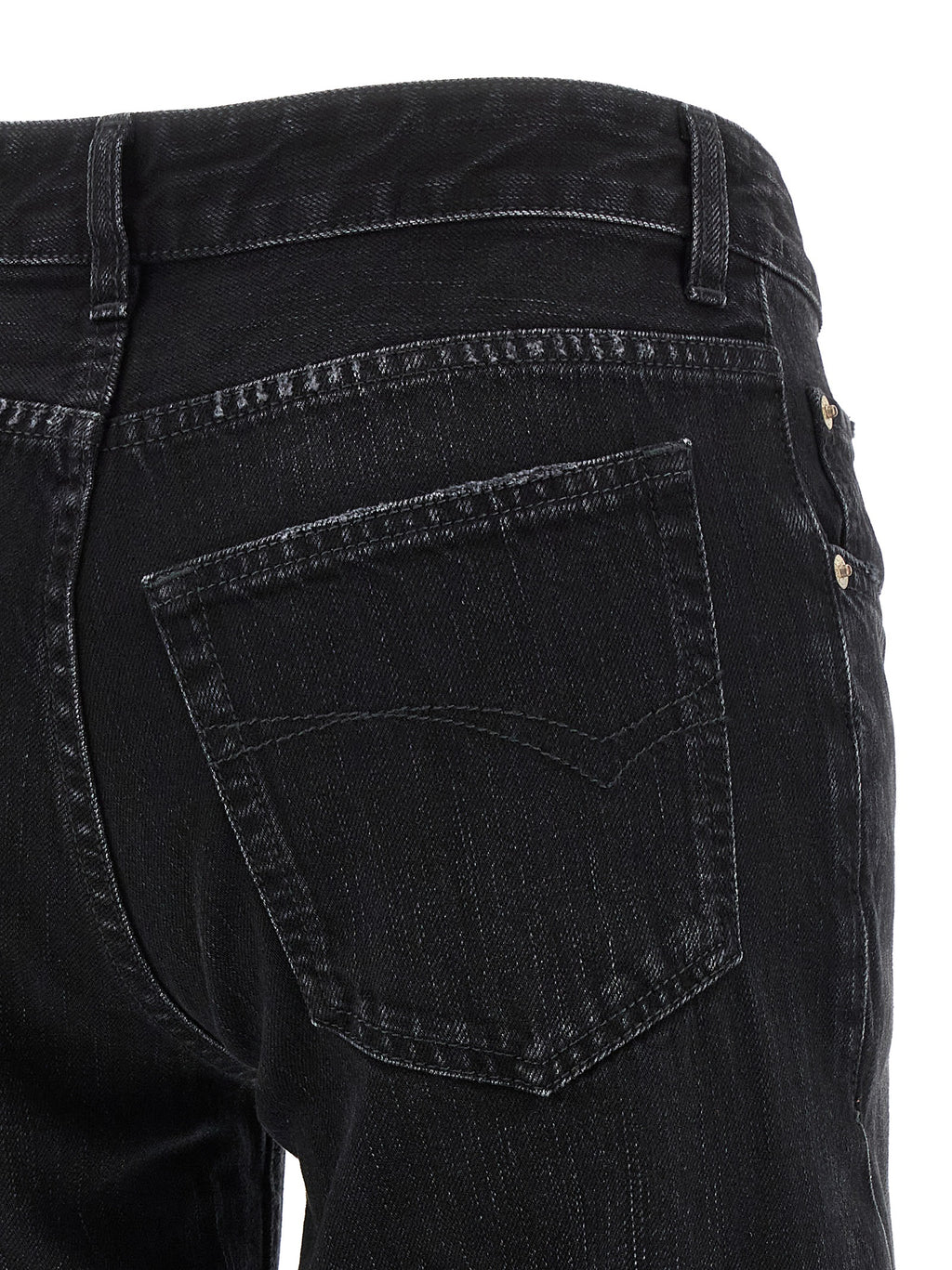 Balenciaga Black Cotton Flared Jeans