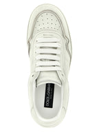 Dolce & Gabbana White Lamb Leather Low Top Sneakers