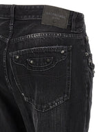 Balenciaga Black Cotton Straight-Leg Jeans