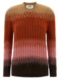 Fendi Multicolor Wool Cardigan