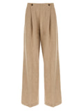 Max Mara Beige Cashmere Casual Pants