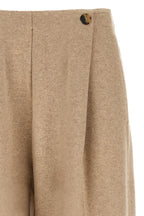 Max Mara Beige Cashmere Casual Pants