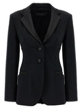 Max Mara Black Viscose Blazer