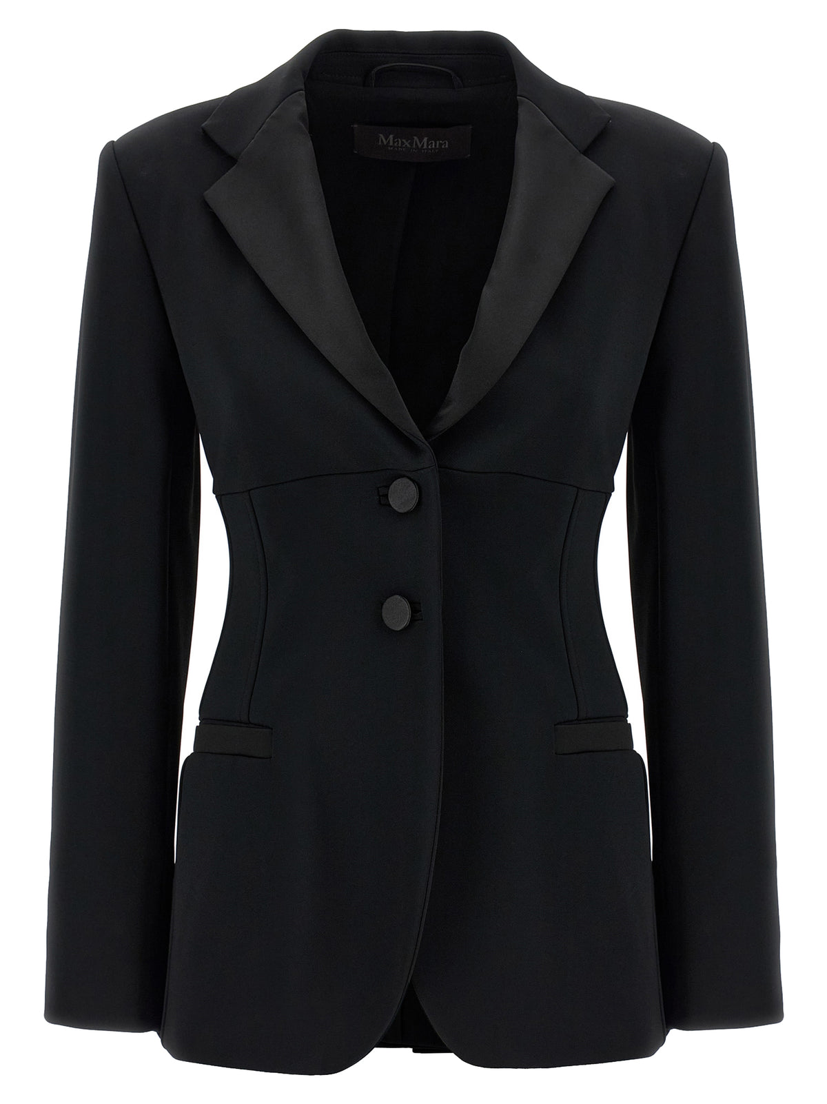 Max Mara Black Viscose Blazer