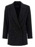 Max Mara Black Virgin Wool Blazer
