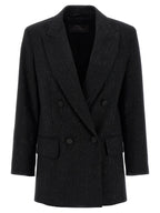 Max Mara Black Virgin Wool Blazer