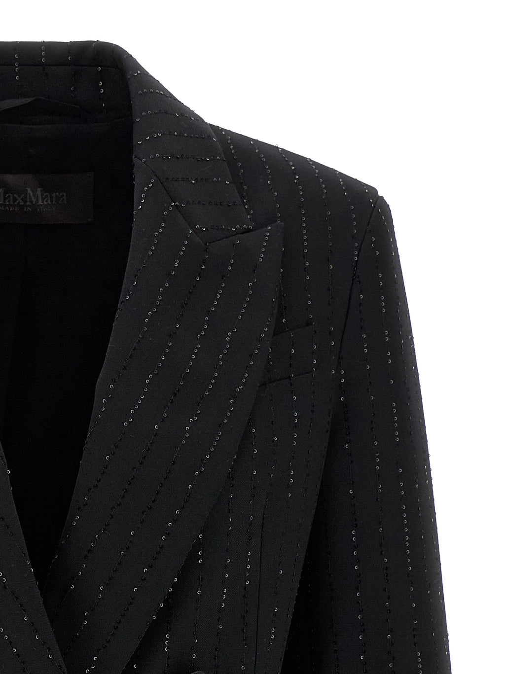 Max Mara Black Virgin Wool Blazer