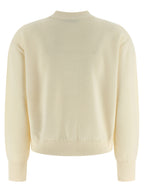 Max Mara White Virgin Wool Cardigan